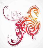 Bird Swirly Wings