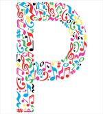 Music Notes Uppercase