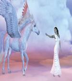 Dreamy Lady and Angel Horse