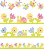 Colorful Cartoon Garden