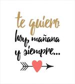 Te Quiero Love Words