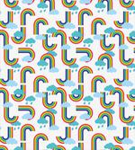 Rainbow and Clouds Pattern