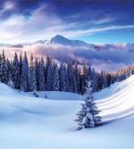 Mountain Peaks Snowy