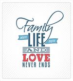 Words Family Love Typo