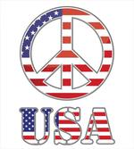 70s Peace Sign American artwork