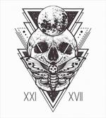 Hipster Tattoo Skull