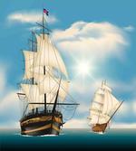 Antique Ships Navy