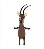 Split Hoove Saola Standing