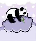 Sleeping Panda on Cloud