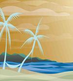 Sandy Exotic Beach artwork