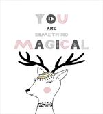 Slogan with Deer Design