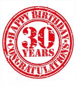Grunge Birthday Stamp artwork