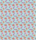 Abstract Pink Orange Flowers