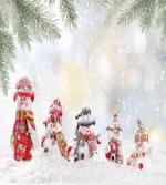 Little Snowmen in Snow