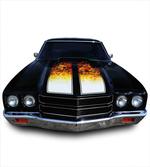 Vintage Retro Car Flame