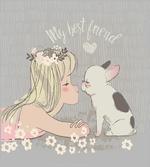 Girl Little Puppy