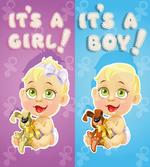 Girl Boy Dogs