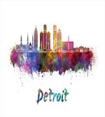 Watercolor Art Skyline