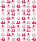 Abstract Elephants Dots artwork
