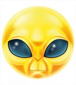 Alien Space Smiley Face