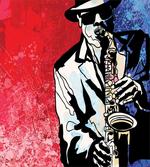 Musician Playing Saxophone