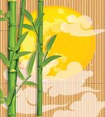 Bamboo Full Moon Clouds