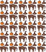Pumpkin Witch Hat Cat