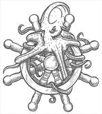 Sketch Sailboat Wheel