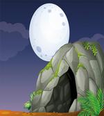 Full Moon Prehistoric Land