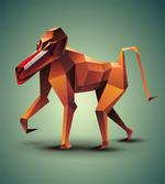 Polygonal Wild Monkey