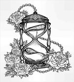 Sketch Style Hourglass