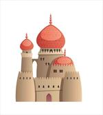 Fantasy Castle Cartoon