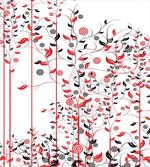 Flowers Ivy Swirl Leaves