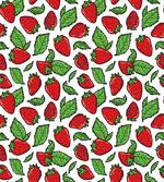 Juicy Strawberries Leaves