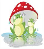 Animal in Mushroom Umbrella
