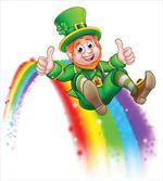 Leprechaun Slides on Rainbow