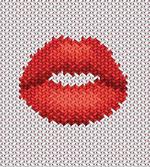 Retro Effect Lips Design