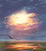 Beaming Sun Clouds artwork