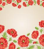 Card with Poppy Flowers