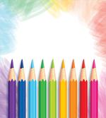 Realistic Colorful Pencils