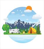 Forest Camping Summer