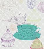Floral Elements Bird