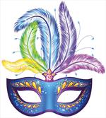 Blue Venetian Mask artwork