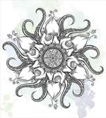 Drawn Mandala Flower