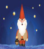 Elf at Night with a Lantern