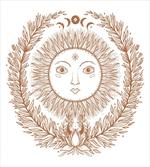 Mystic Sun with Branches