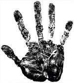 Grunge Motley Hand Stamp