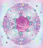 Psychedelic Rose Mandala