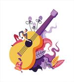 Guitarist Performing