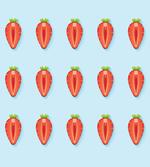 Symmetric Halved Strawberry